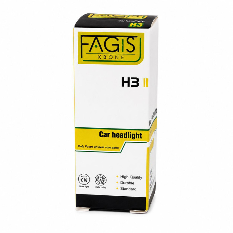 لامپ چراغ جلو خودرو فاگیس مدل 12V پایه H3 بسته دو عددی