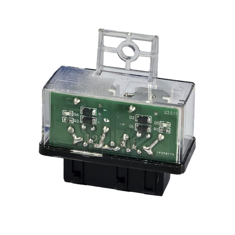 رله دوبل خودرو مدل شیشه ای کد bbz-2195
